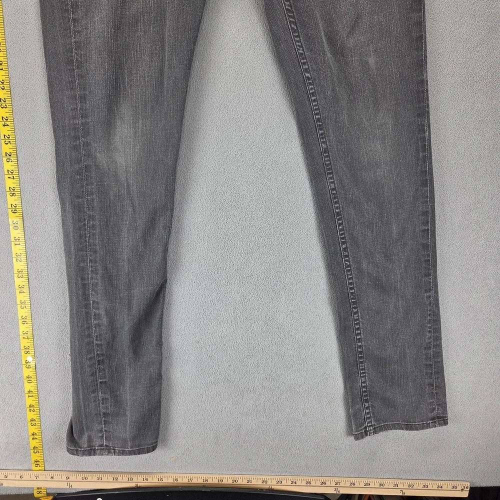 Vintage Levis Blue Star Jeans Mens 34x34 Gray Charcoal Wash Zip Fly Engineered